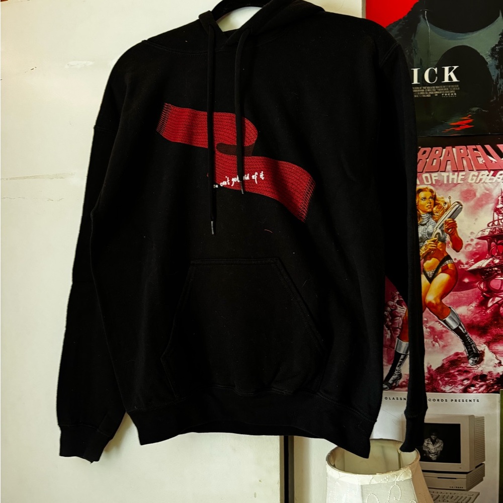 Taylor Swift Black Hoodie with Red Graphic